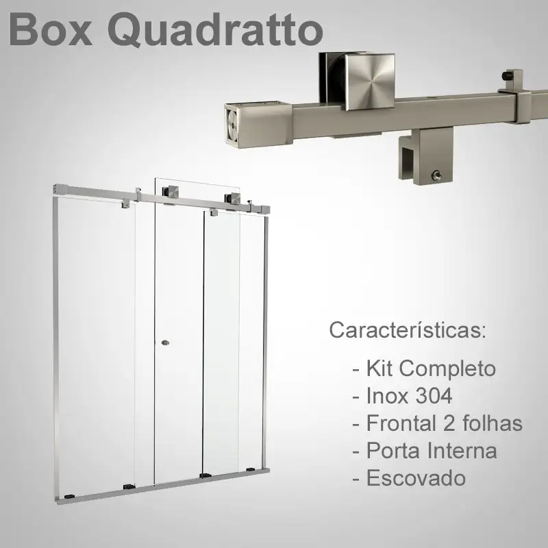 Frontal Interno 2 Folhas Escovado